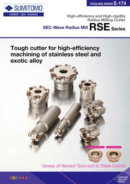 RSE-Series high efficiency Radius Milling Cutter